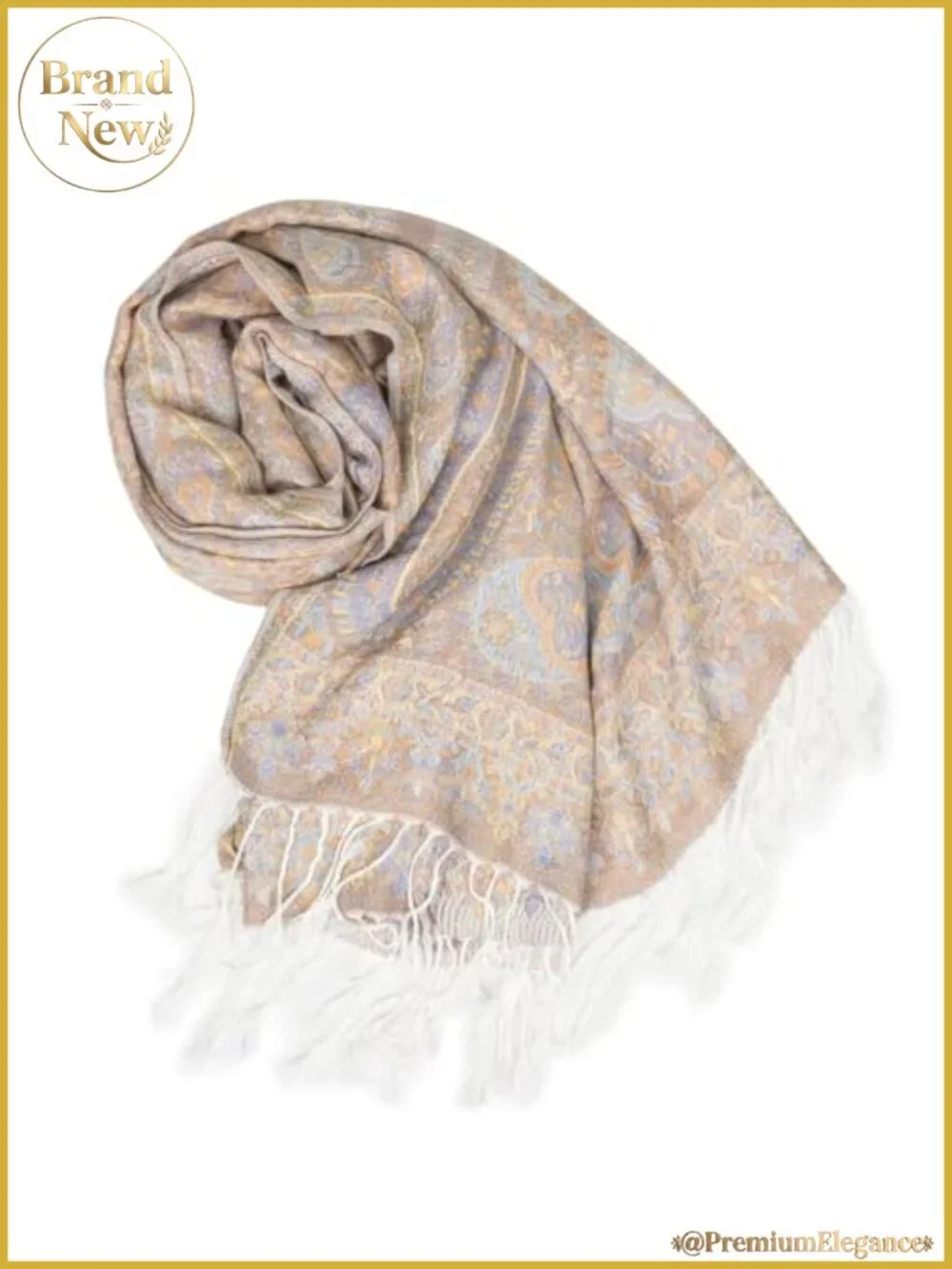 Large Paisley Jacquard Shawl Wrap Acrylic Oversized Scarf Women
